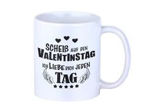 Tasse Scheiß auf den Valentinstag  Geschenk für Männer Freund Partner Ehemann frech Valentinstagsgeschenk
