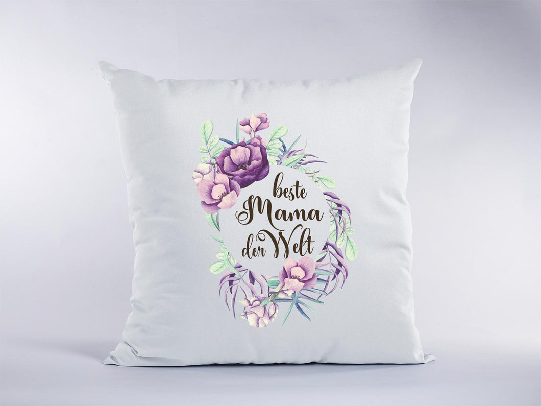Beste Mama der Welt! - Sofa Kissen  40 x 40 cm Geschenk Mütter Muttertag - Great Things 4 Family