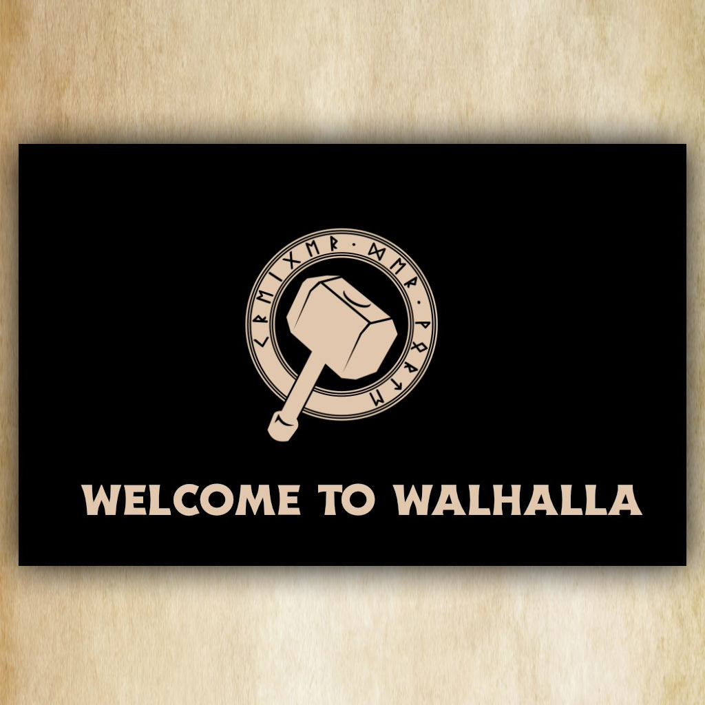 Fußmatte Welcome to Valhalla Kommunikationskrieger