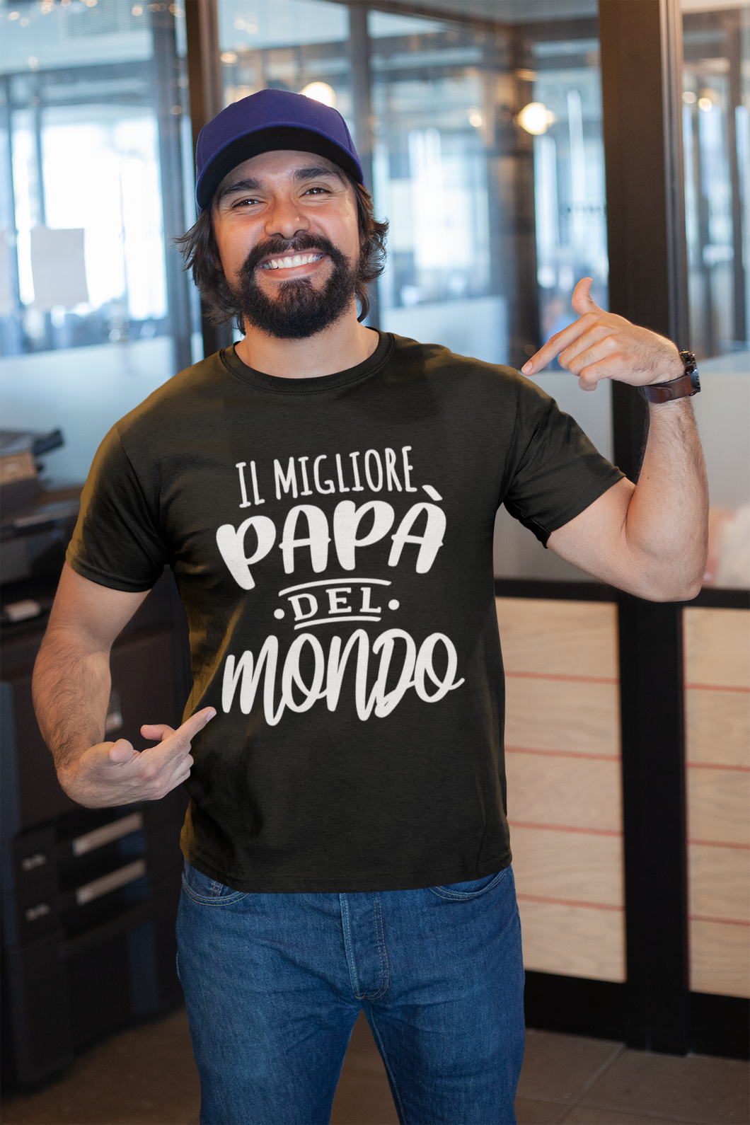 Herren T-Shirt Italiener Vater  