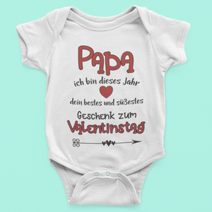 Babybody "Papa ich bin dein Valentinstag Geschenk" Strampler Geburt Geschenk Baby Party - Great Things 4 Family
