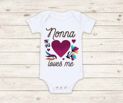 Nonna loves me Babybody Geburt Geschenk Baby Party Italien Italienerin talienisch - Great Things 4 Family