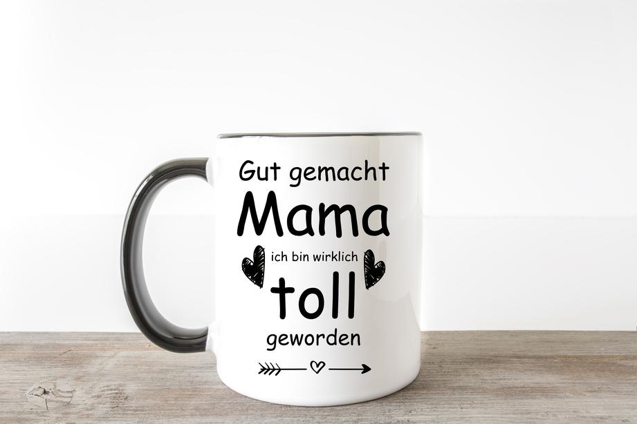 Gut gemacht Mama Kaffee Tasse Muttertag Tasse Beste Mama Geschenk Mütter Mama Mami - Great Things 4 Family