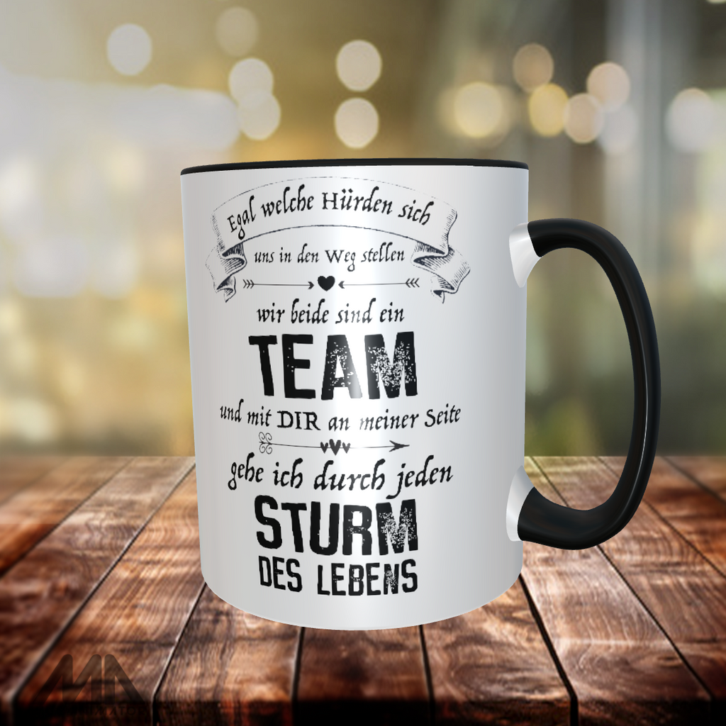 Mit dir gehe ich durch jeden Sturm des Lebens Kaffee Tasse - Great Things 4 Family